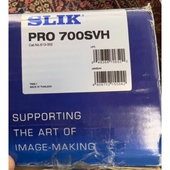 Slik PRO 700 DX 3-Section Aluminum Tripod System SVH-501 Video Head - Picture 10 of 11